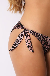 Bikini Bralette + Slip con fiocchi fantasia Leopard - Il Gabbiano